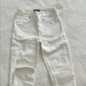 Abercrombie White Simone high rise super skinny Women Jeans